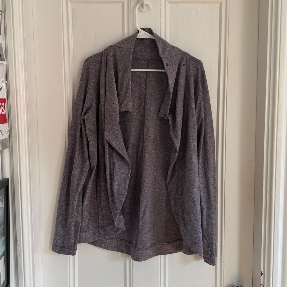 Lululemon Rulu Rally Wrap Heathered Graphite Purple Size 10